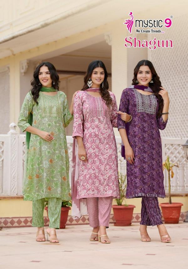 Mystic9 Shagun Vol-8 – Kurti Pant With Dupatta